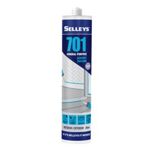 Keo kính silicone 701 màu trong suốt S701 CLEAR GENERAL PURPOSE SEALANT 300ML